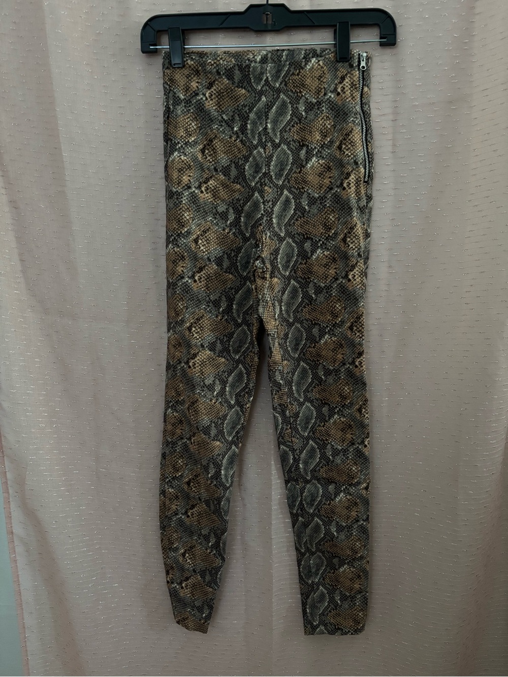 Dynamite Snake-Print Top in Brown and Gray